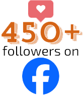 A graphic indicates that Tip Top Closets has more than 450 followers on Facebook, the popular social media platform.